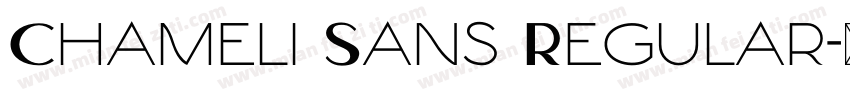Chameli Sans Regular字体转换